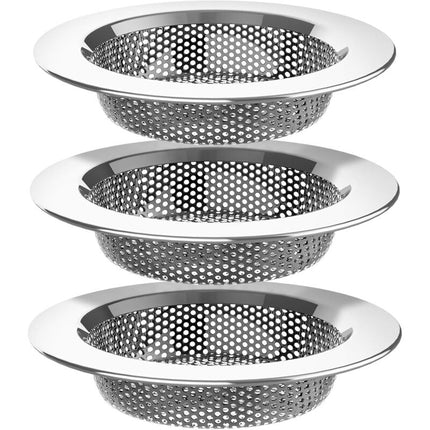 Kitchen Sink Strainer, Stainless Steel Sink Drain Strainer, Dishwasher, 3 Pack.