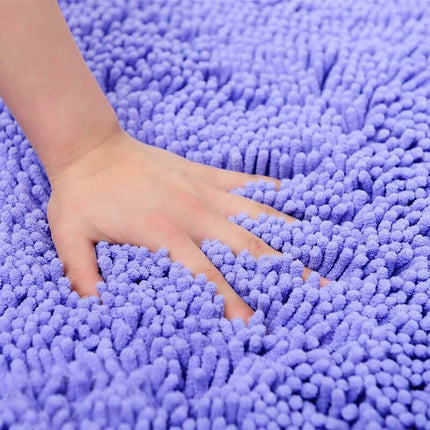 Soft Shag Bath Mat Kitchen Rug Door Mats Doormats Non-Slip Strip Absorbent Doormat Bath Shower Mat Shaggy Rug - 60 X 90.