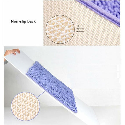 Soft Shag Bath Mat Kitchen Rug Door Mats Doormats Non-Slip Strip Absorbent Doormat Bath Shower Mat Shaggy Rug - 60 X 90.