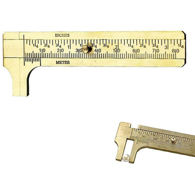 Vernier Caliper,Mini Vernier Caliper,Brass Vernier Caliper,Double Scale Vernier Caliper,For Precision Outside.