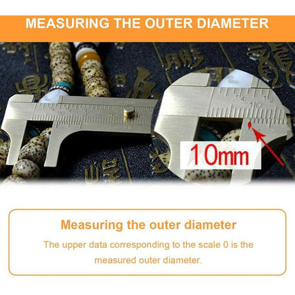 Vernier Caliper,Mini Vernier Caliper,Brass Vernier Caliper,Double Scale Vernier Caliper,For Precision Outside.