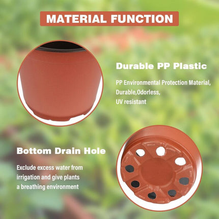100 pcs 10Cm(Diameter) Soft Plastic Seed Pot Seedling Pot Seedling Pot.