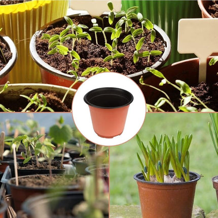 100 pcs 10Cm(Diameter) Soft Plastic Seed Pot Seedling Pot Seedling Pot.