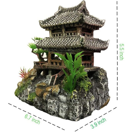 Classic Resin Aquarium Decoration Realistic  Eco-Friendly Castle.
