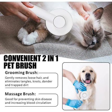 Cat Brush, Self-Cleaning Cat Brush, Pet Hair Brush, Dog And Cat Brush Grooming Comb For Anti-Hair Brush For Pets.