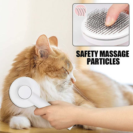 Cat Brush, Self-Cleaning Cat Brush, Pet Hair Brush, Dog And Cat Brush Grooming Comb For Anti-Hair Brush For Pets.