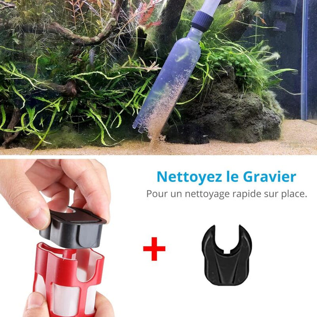 Automatic Aquarium Vacuum Cleaner, Electric Gravel Cleaner Suitable For Medium And Large Aquarium.