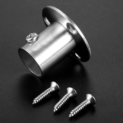 2 Pack Stainless Steel Closet ROd Brackets With Flange.