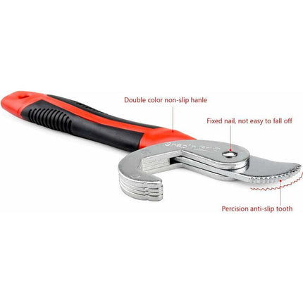 2 pcs Adjustable Wrench Set, Adjustable Wrench, Snap Grip Universal Wrench, Multifunctional Nut Wrench, Adjustable.