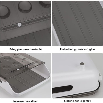 Egg Storage Box Stackable Plastic Egg Container Fridge Egg Storage With Lid Auto Scroll Egg Container For Kitchen.