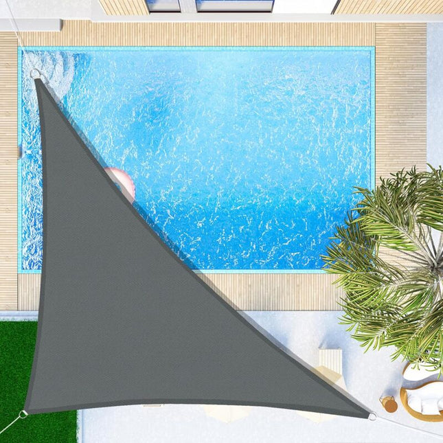 Triangular Shade Sail 3X3X3M Waterproof Shade Cloth Uv Protection For Patio Garden, Terrace, Outdoor, Balcony,.