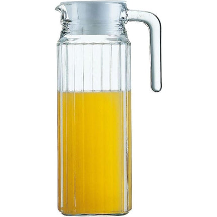 Arcoroc Quadro Frigo Pitcher With A Lid 110Cl, 1 Pitcher, White.