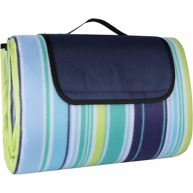 200 X 200 Cm Large Waterproof Sandproof Picnic Blanket, 3 Layer Beach Blanket With Carry Handle, Outdoor Picnic Mat.