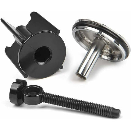 Ersandy Sink Plug ⌀ 40Mm Height Adjustable For Bathroom, Universal Aluminum Alloy Sink Plug - Black.