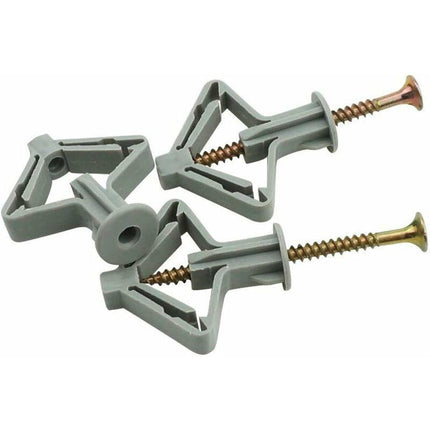 150 Pieces Plasterboard Anchors, Plasterboard Anchors With Screws, Plasterboard Wall Fixings, Hollow Wall Fixings, For.