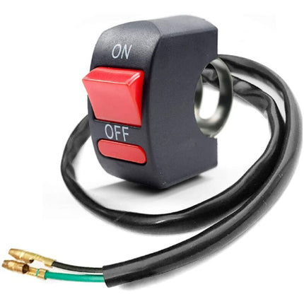 1 Piece Motorcycle Handlebar Switch On Off Push Button Bike Motorbike Tuning Part For U5 U7 U2 LED Headlight Scooter.