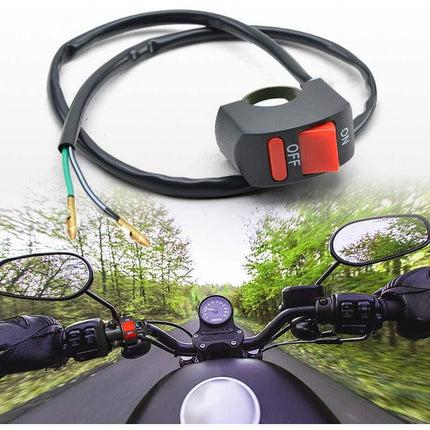 1 Piece Motorcycle Handlebar Switch On Off Push Button Bike Motorbike Tuning Part For U5 U7 U2 LED Headlight Scooter.