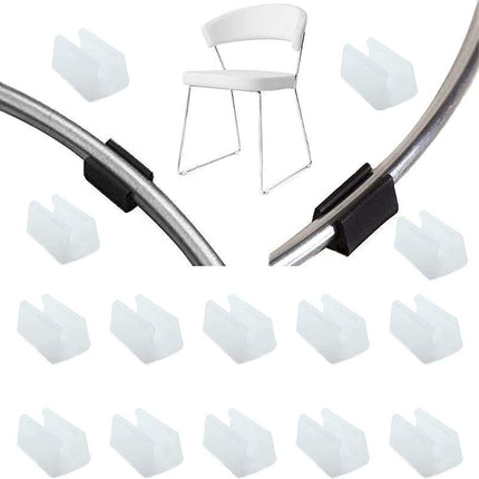 32 pcs Chair Leg Caps Tube End Caps Pads Furniture Floor Protectors U Shape Plastic Chair Leg Caps,Chair Leg Caps.