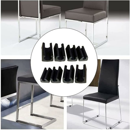 32 pcs Chair Leg Caps Tube End Caps Pads Furniture Floor Protectors U Shape Plastic Chair Leg Caps,Chair Leg Caps.