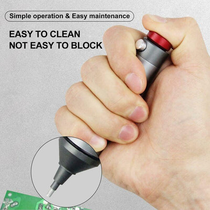 Desoldering Pump With High Temperature Resistant Silicone Nozzle, Premium Aluminum Housing, Stronger Suction Power,.