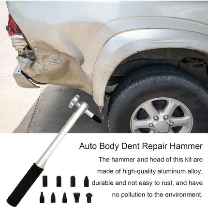 Car Dent Repair Tool, Strong Hammer Tap Down With 9 Heads, Portable Hand Tools Dent Repair Kit Dent Puller Kit For Car.