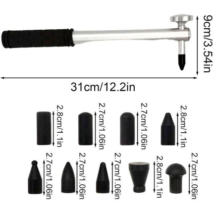 Car Dent Repair Tool, Strong Hammer Tap Down With 9 Heads, Portable Hand Tools Dent Repair Kit Dent Puller Kit For Car.