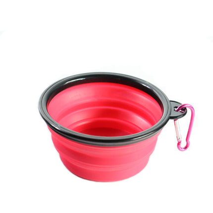 2 Dog Bowl Foldable Travel Dog Water Bowl Portable Cat Pet Silicone Food Bowl Small.