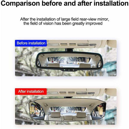 Interior Rearview Mirror, Universal Wide Angle Panoramic Car Interior Rearview Mirror For Car Or Truck Cabin, 23884Mm.