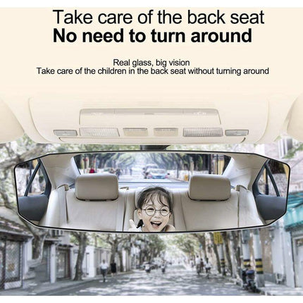 Interior Rearview Mirror, Universal Wide Angle Panoramic Car Interior Rearview Mirror For Car Or Truck Cabin, 23884Mm.