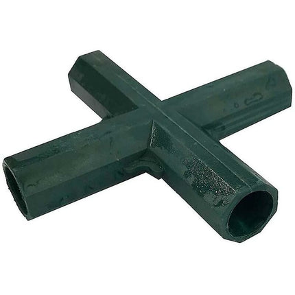 4 pcs 4 Way Garden Frame Corner Connector Pipe Connector Corner Connector For Greenhouse Furniture Frame Inner 16Mm.