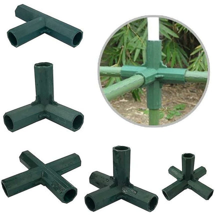 4 pcs 4 Way Garden Frame Corner Connector Pipe Connector Corner Connector For Greenhouse Furniture Frame Inner 16Mm.