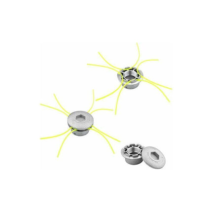Universal Aluminum Brush Cutter Head Replacement Brush Cutter Heads String Set Lawn Trimmer Attachment Power Tools.