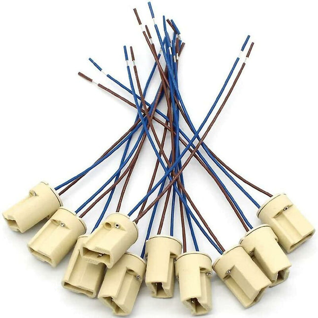 10 pcs G9 Ceramic Lamp Holder,Halogen Lamps Ceramic Connector Socket,G9 Lamp Holder 250V G9 Socket Ceramic Light Lamp.