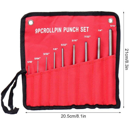 9 pcs Pin Punch Set, Pin Removal Tool For Auto Repair, Watch, Jewelry And Crafts (9 pcs).