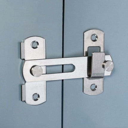 Door Latch Sliding Lock, Stainless Steel Door Lock With Screws Security Door Latches For Window, Garden And Door.