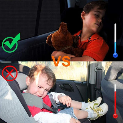 Car Sun Shade For Baby, 2 Pack Car Sun Shade For Kids And Pets, Block Uv Rays Anti Mosquito Net, Universal Size For.