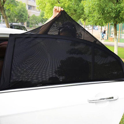 Car Sun Shade For Baby, 2 Pack Car Sun Shade For Kids And Pets, Block Uv Rays Anti Mosquito Net, Universal Size For.