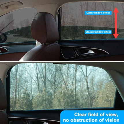 Car Sun Shade For Baby, 2 Pack Car Sun Shade For Kids And Pets, Block Uv Rays Anti Mosquito Net, Universal Size For.