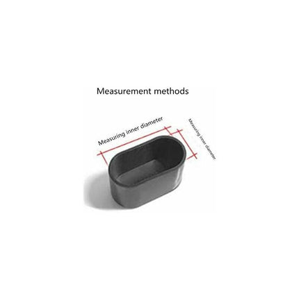 Chair Leg Caps，Oval Silicone Furniture Feet Pads Cover Table Protectors Floor Scratches，8-24 pcs-Transparent/24 pcs.