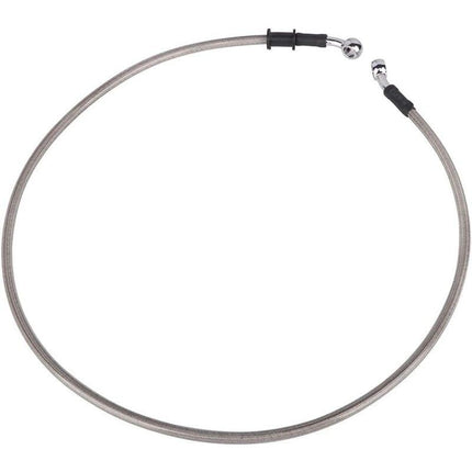 Motorcycle Brake Hose 120Cm, Hydraulic Clutch Hose Aviation Hose For Pit Bike Dirt Bike Enduro Motocross Atv Quad-Silver.