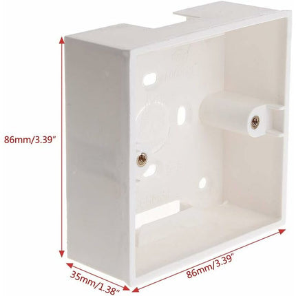 86X86Mm Pvc Wall Mount Junction Box For Switch Socket Base..