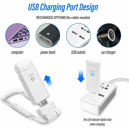 Reading Light, Clip-On Reading Lamp Usb Rechargeable, Flexible And Portable Clip-On Eye-Caring Light Compact And.