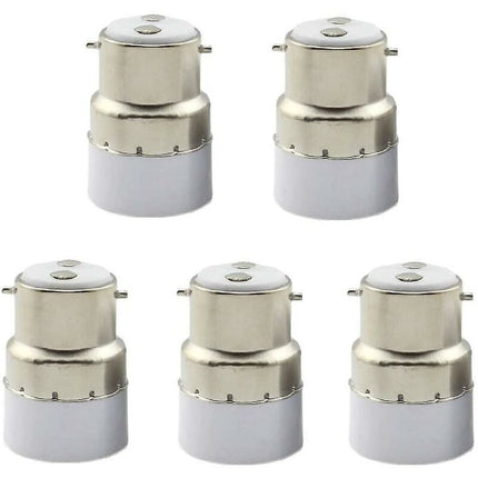 5 Pack B22 To E14 Light Bulb Socket Converter B22 Socket Adapter Convert To Standard E14 Lamp Holder.