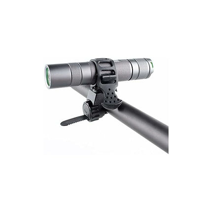 Bicycle Flashlight Mount Clip 360 Degree ROtation Universal LED Bike Light Holder.