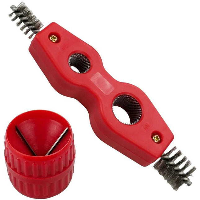 Universal Pipe Deburrer Deburring Rust Brush Deburring Tool Interior And Exterior Multi-Layer Deburrer For Plumbing.