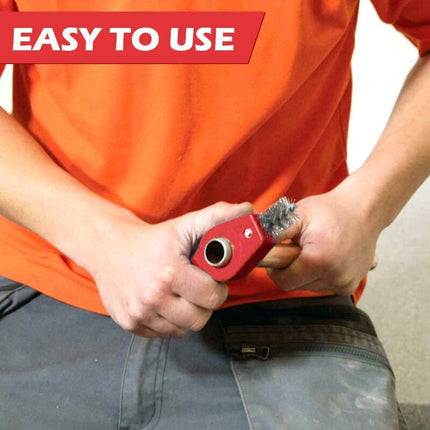 Universal Pipe Deburrer Deburring Rust Brush Deburring Tool Interior And Exterior Multi-Layer Deburrer For Plumbing.