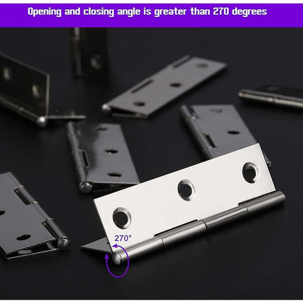 Stainless Steel Hinges Door Hinge Furniture Hinge Connectors With Screws For Home Furniture Hardware Cabinet Guard Door.