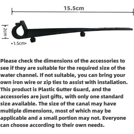 Plastic Gutter Guard, 18Cm X 8M, Heavy Duty Mesh Gutter Guard, Leaf Filter, (18Cm X 8M).