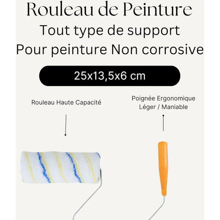 Paint ROller With Handle - 25X13.5X6 Cm - Painting Work, Home, All Types Of Paint.