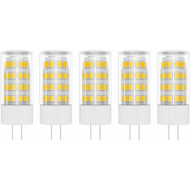 5X G4 LED Lamp 5W Bulb Lamp 51 Smd 2835LEDs Warm White 3000K LED Bulb 500Lm Equivalent To 50W Halogen Lamp Ac/Dc12V.